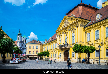 Székesfehérvár, Városház tér, Püspöki palota-stock-foto