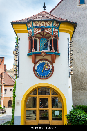 Székesfehérvár, Kovács Jenő Óramúzeum és Órajáték-stock-foto