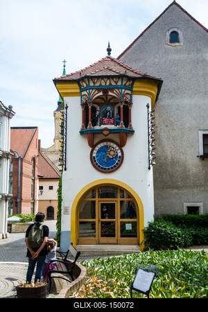 Székesfehérvár, Kovács Jenő Óramúzeum és Órajáték-stock-foto