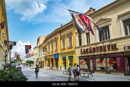 Székesfehérvár, Fő utca-stock-foto