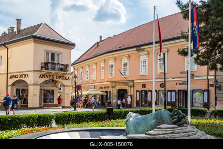 Székesfehérvár, Városház tér-stock-foto