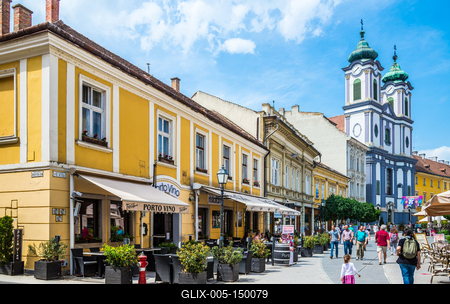 Székesfehérvár, Fő utca-stock-foto