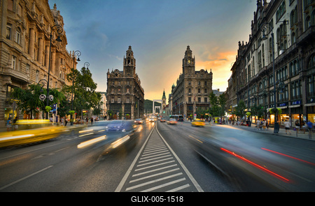 Ferenciek tere, Budapest-stock-foto
