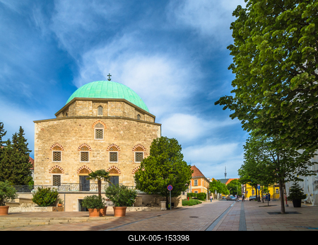 Pécs, Gázi Kászim pasa dzsámija-stock-foto