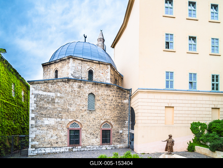 Pécs, Jakováli Hasszán dzsámija-stock-foto