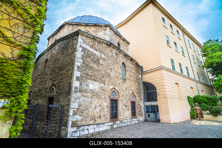 Pécs, Jakováli Hasszán dzsámija-stock-foto