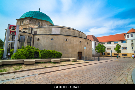 Pécs, Gázi Kászim pasa dzsámija-stock-foto