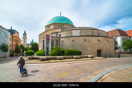 Pécs, Gázi Kászim pasa dzsámija-stock-foto