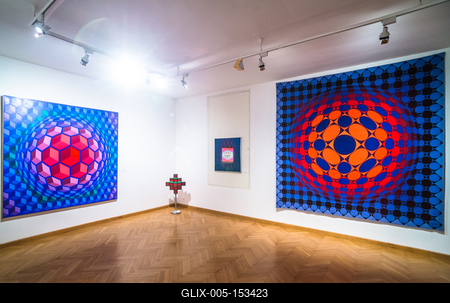 Pécs, Vasarely Múzeum-stock-foto