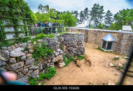 Pécs, az Állatkert-stock-foto