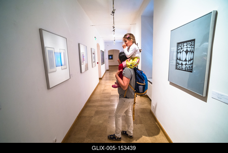 Pécs, Vasarely Múzeum-stock-foto