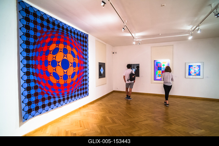 Pécs, Vasarely Múzeum-stock-foto