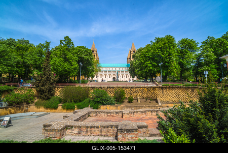 Pécs, Ókeresztény Mauzóleum-stock-foto