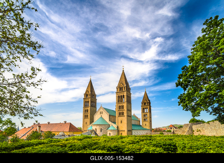 Pécs, Szent Péter- és Szent Pál-székesegyház-stock-foto
