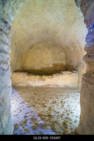 Pécs, Cella Septichora Látogatóközpont-stock-foto