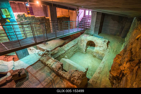 Pécs, Cella Septichora Látogatóközpont-stock-foto