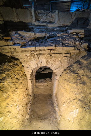 Pécs, Cella Septichora Látogatóközpont-stock-foto