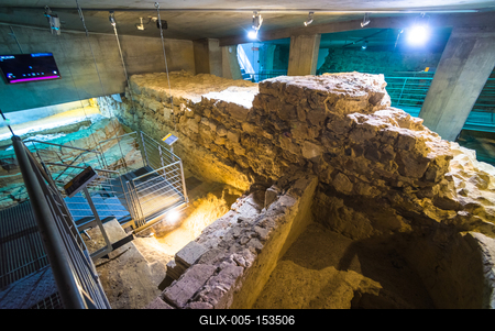 Pécs, Cella Septichora Látogatóközpont-stock-foto