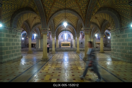 Pécs,  a Szent Péter- és Szent Pál-székesegyház altemploma-stock-foto