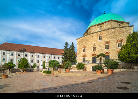 Pécs, Széchenyi tér-stock-foto