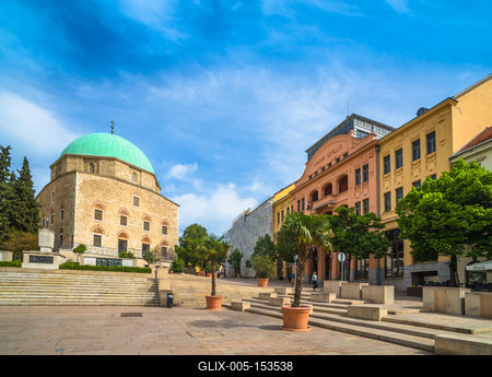 Pécs, Széchenyi tér-stock-foto