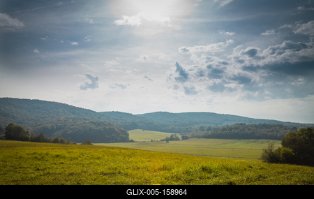 A Vértes-hegység-stock-foto