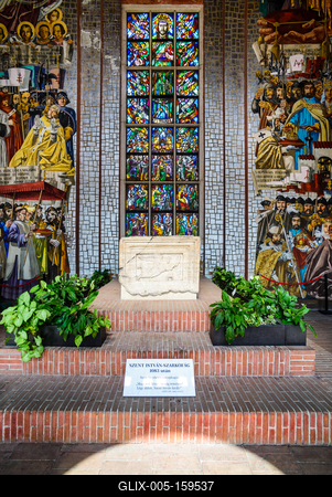 Székesfehérvár, Középkori Romkert-stock-foto