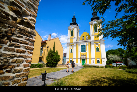 Székesfehérvár, Szent István-székesegyház-stock-foto
