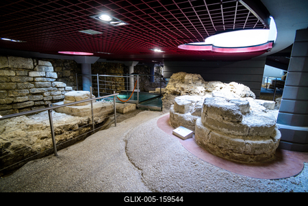 Székesfehérvár, Középkori Romkert-stock-foto