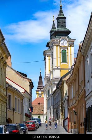 Székesfehérvár, Arany János utca-stock-foto
