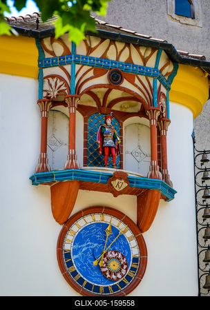 Székesfehérvár, Órajáték-stock-foto