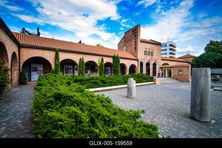 Székesfehérvár, Középkori Romkert-stock-foto