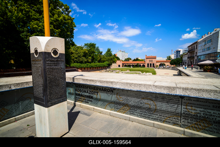 Székesfehérvár, Középkori Romkert-stock-foto