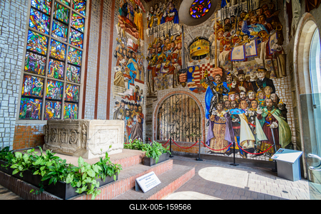 Székesfehérvár, Középkori Romkert-stock-foto