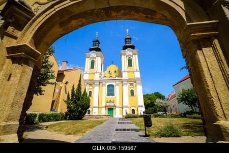 Székesfehérvár, Szent István-székesegyház-stock-foto