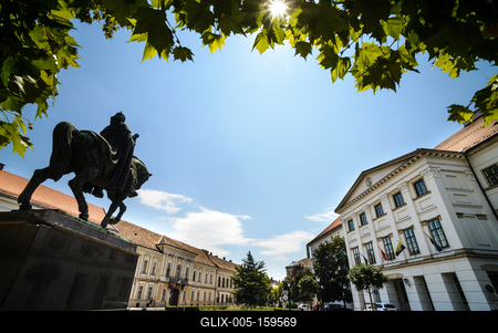 Székesfehérvár, Szent István tér-stock-foto