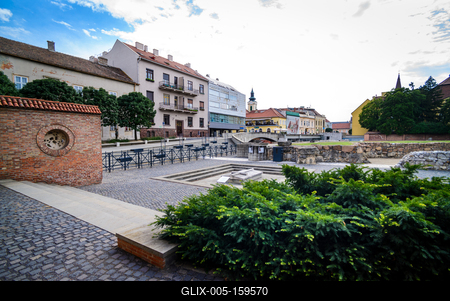 Székesfehérvár, Középkori Romkert-stock-foto