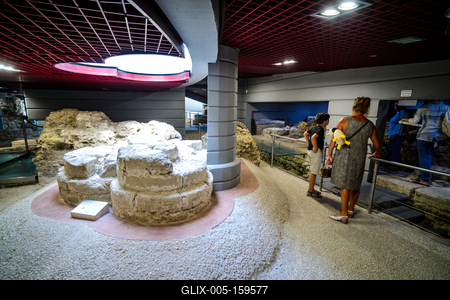 Székesfehérvár, Középkori Romkert-stock-foto