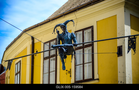 Székesfehérvár, Mujkó szobor-stock-foto