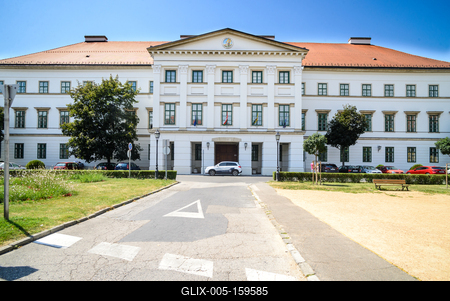 Székesfehérvár, Szent István tér-stock-foto