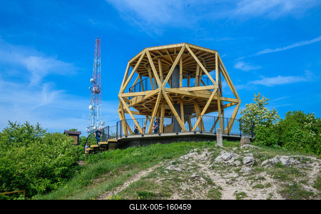Guckler Károly-kilátó, Hármashatárhegy-stock-foto