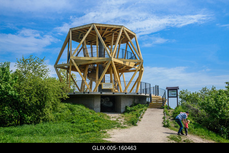 Guckler Károly-kilátó, Hármashatár-hegy-stock-foto