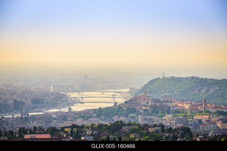 Budapest panoráma-stock-foto