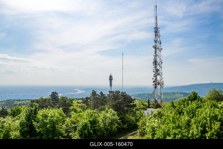 Guckler Károly-kilátó, Hármashatár-hegy-stock-foto