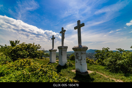 Kálvária-hegy, Pesthidegkút-stock-foto