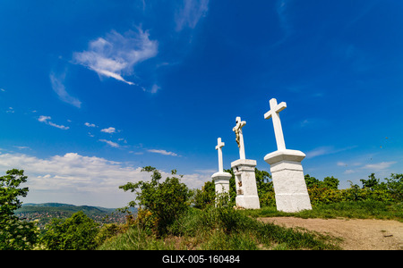 Kálvária-hegy, Pesthidegkút-stock-foto