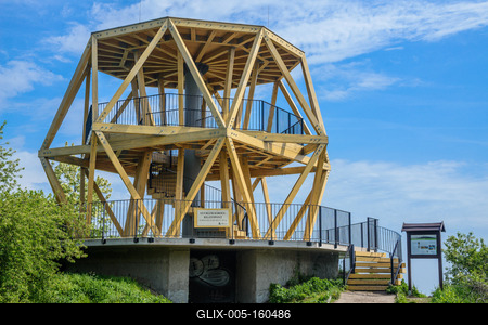 Guckler Károly-kilátó, Hármashatár-hegy-stock-foto