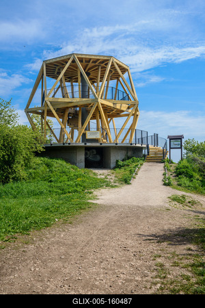 Guckler Károly-kilátó, Hármashatár-hegy-stock-foto