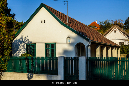 Sukoró, parasztházak-stock-foto