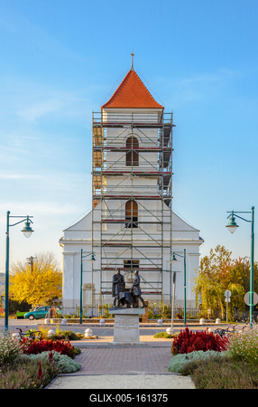 Református templom, Sukoró-stock-foto